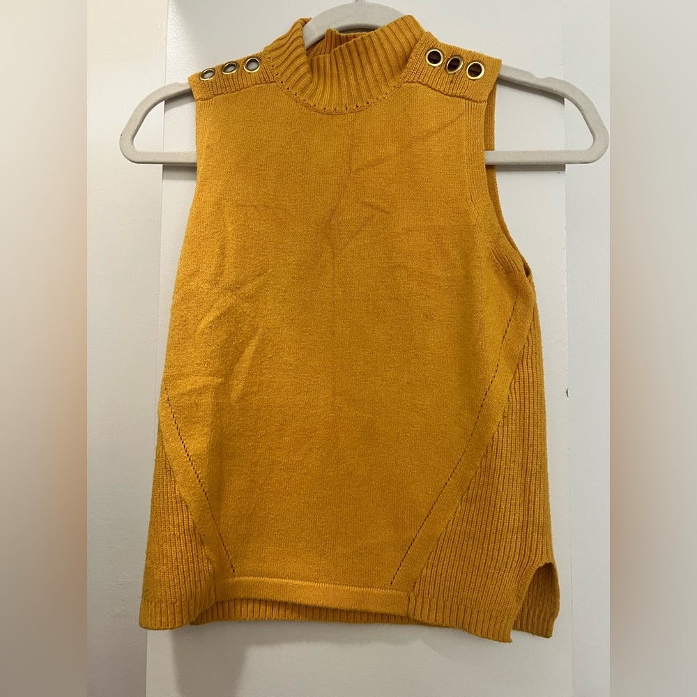 Mustard Sleeveless Sweater